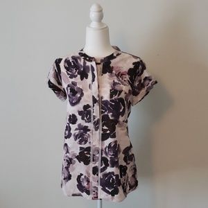 Simply Vera Wang button up tunic top